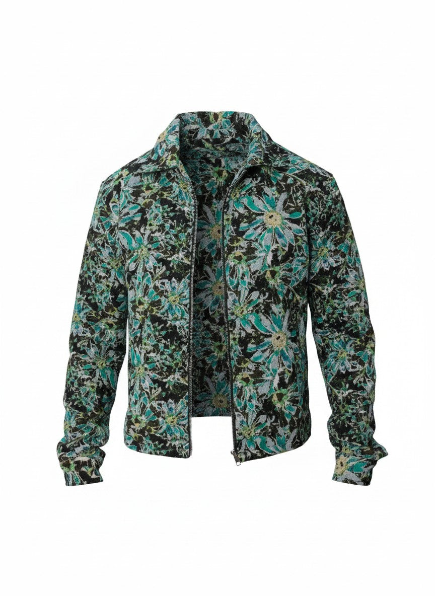Veste à motif floral