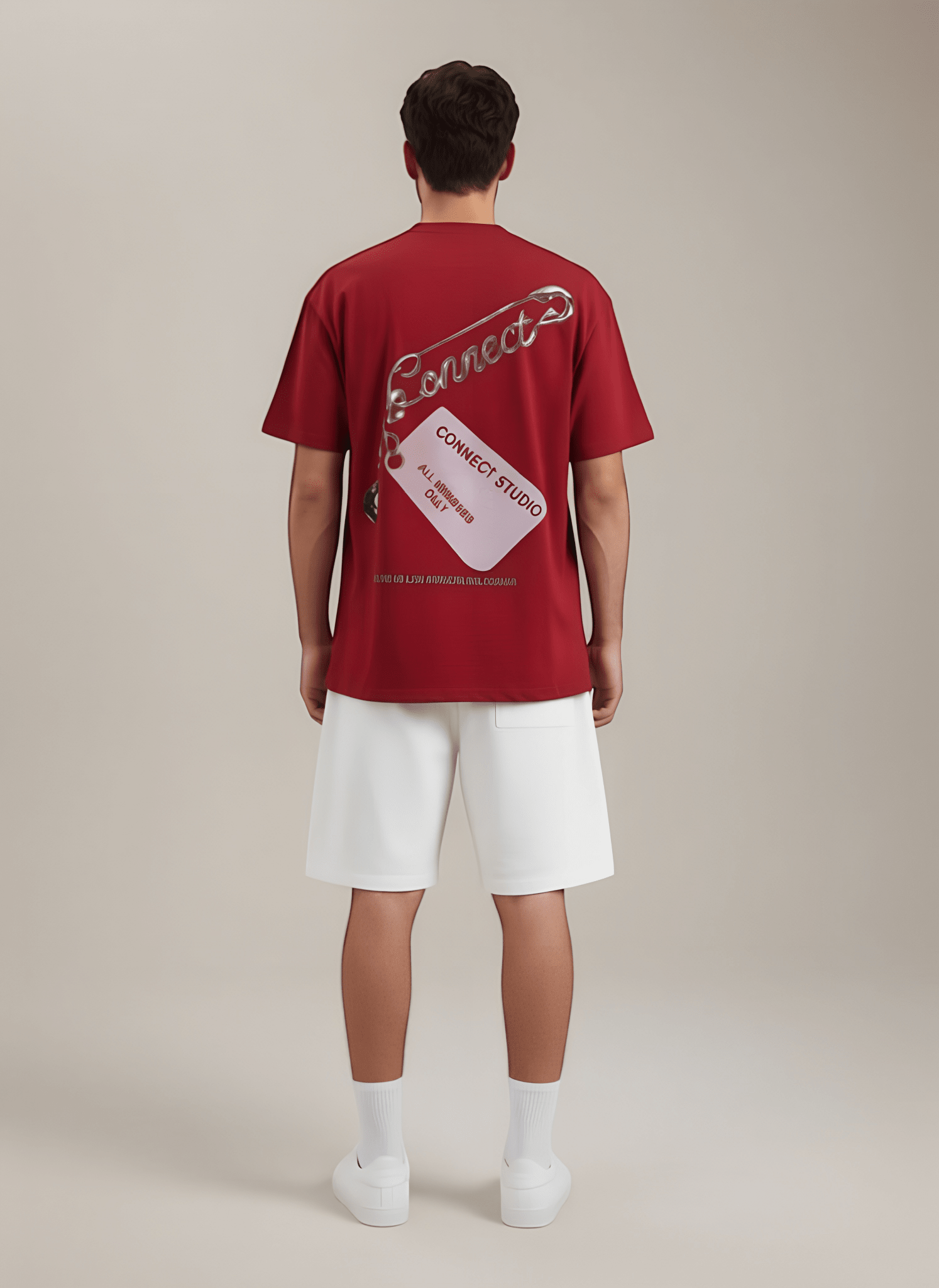 T-Shirt Connect Studio - Relaxed Fit Homme - Backstage Premium