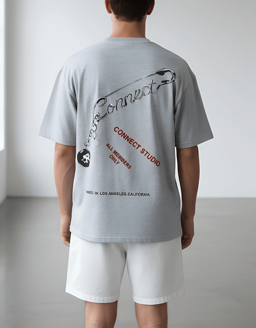 T-Shirt Connect Studio - Relaxed Fit Homme - Backstage Premium