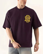 T-shirt Off The System Jaune & Violet — Oversize Premium - Backstage Premium