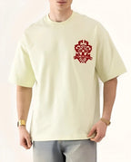 T-shirt Off The System Jaune & Violet — Oversize Premium - Backstage Premium