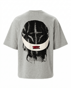 T-shirt Off The System Rose & Gris — Oversize 300g Premium - Backstage Premium