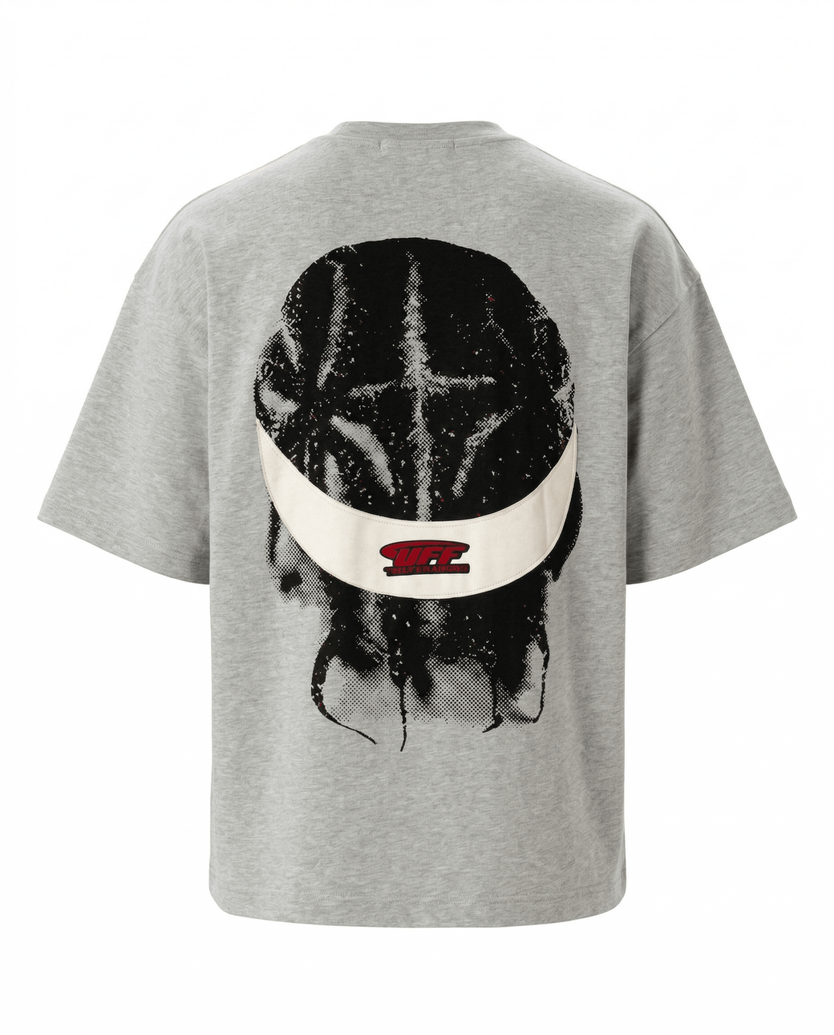 T-shirt Off The System Rose & Gris — Oversize 300g Premium - Backstage Premium