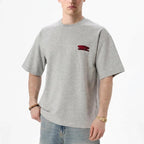 T-shirt Off The System Rose & Gris — Oversize 300g Premium - Backstage Premium