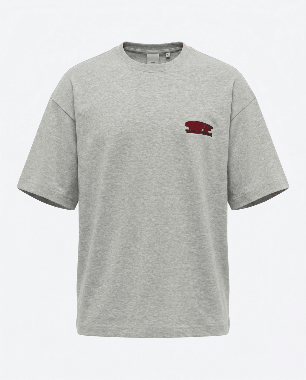 T-shirt Off The System Rose & Gris — Oversize 300g Premium - Backstage Premium
