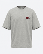 T-shirt Off The System Rose & Gris — Oversize 300g Premium - Backstage Premium