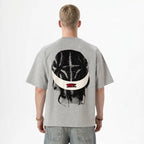T-shirt Off The System Rose & Gris — Oversize 300g Premium - Backstage Premium