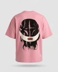 T-shirt Off The System Rose & Gris — Oversize 300g Premium - Backstage Premium