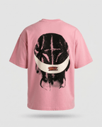 T-shirt Off The System Rose & Gris — Oversize 300g Premium - Backstage Premium