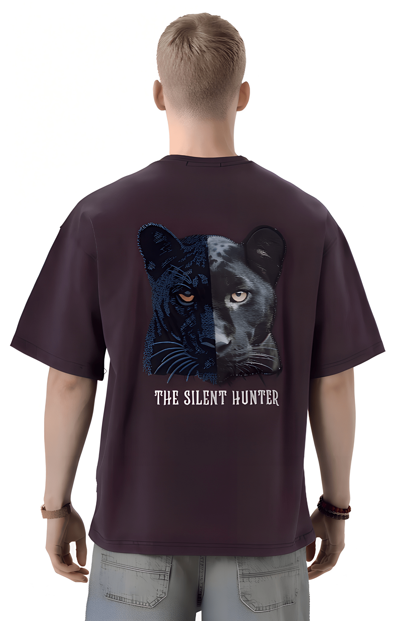 T-Shirt The Silent Hunter - Oversize Premium Homme - Backstage Premium