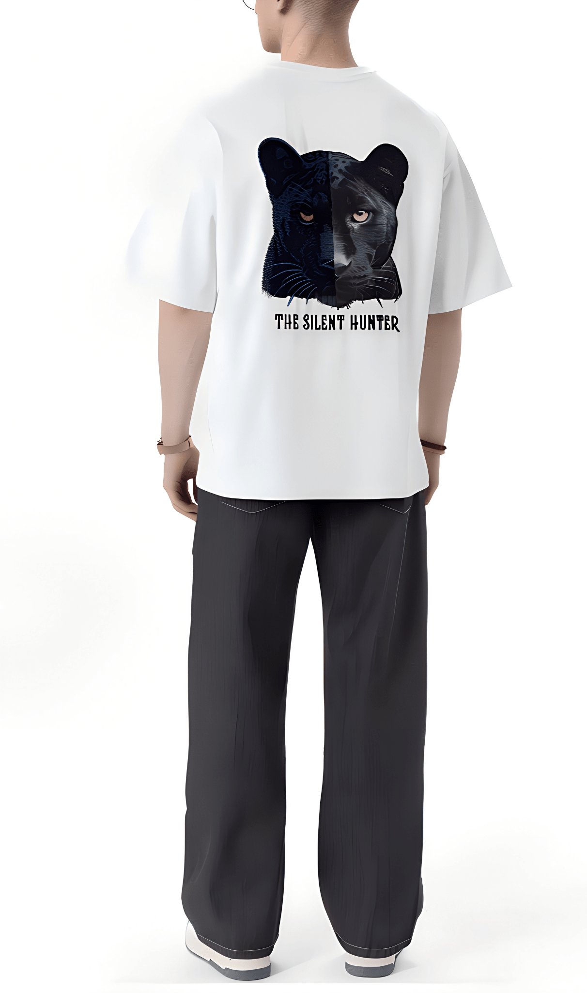 T-Shirt The Silent Hunter - Oversize Premium Homme - Backstage Premium