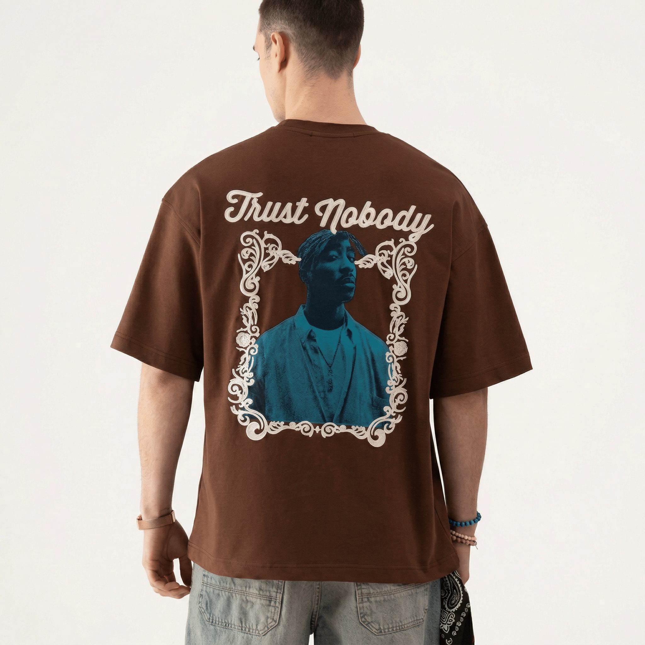 T-Shirt Trust Nobody - Oversize Premium Homme - Backstage Premium