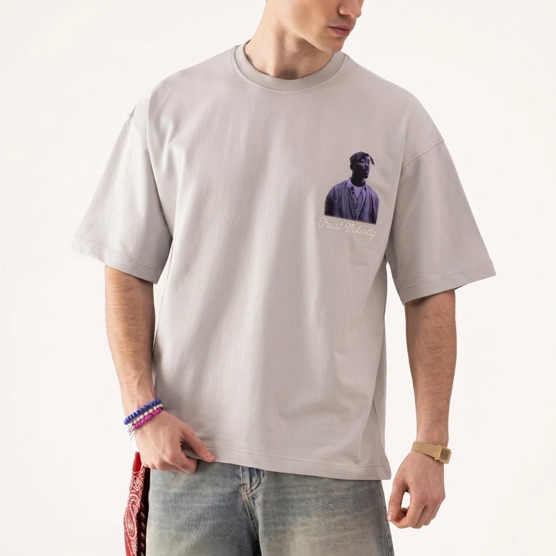 T-Shirt Trust Nobody - Oversize Premium Homme - Backstage Premium
